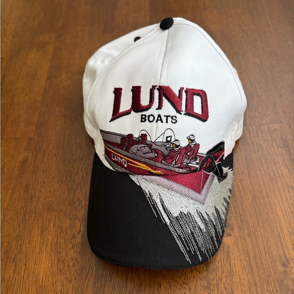Embroidered Lund Boats Mercury Racing cap hat. Official owner on cap. Adjus size - Picture 1 of 10